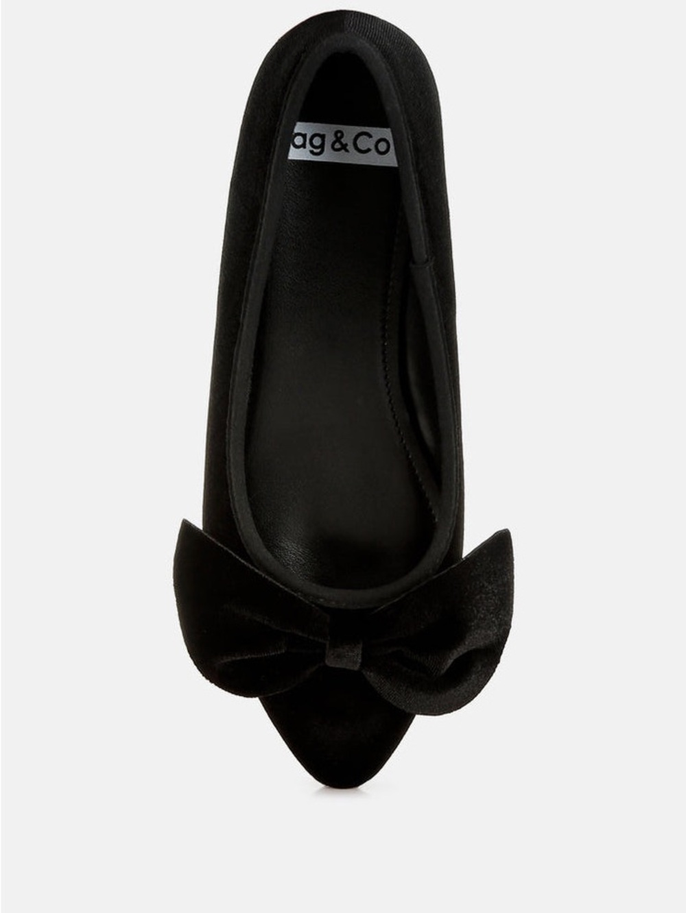 Rag & Co POTHOS LUXURIOUS VELVET BOW BALLERINAS NWT Size 9